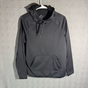Nike Pullover Hoodie Mens Size Medium Solid Black
